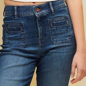 Up West, vintage-inspired straight-leg Jean with sailor pocketing & cuff! XS